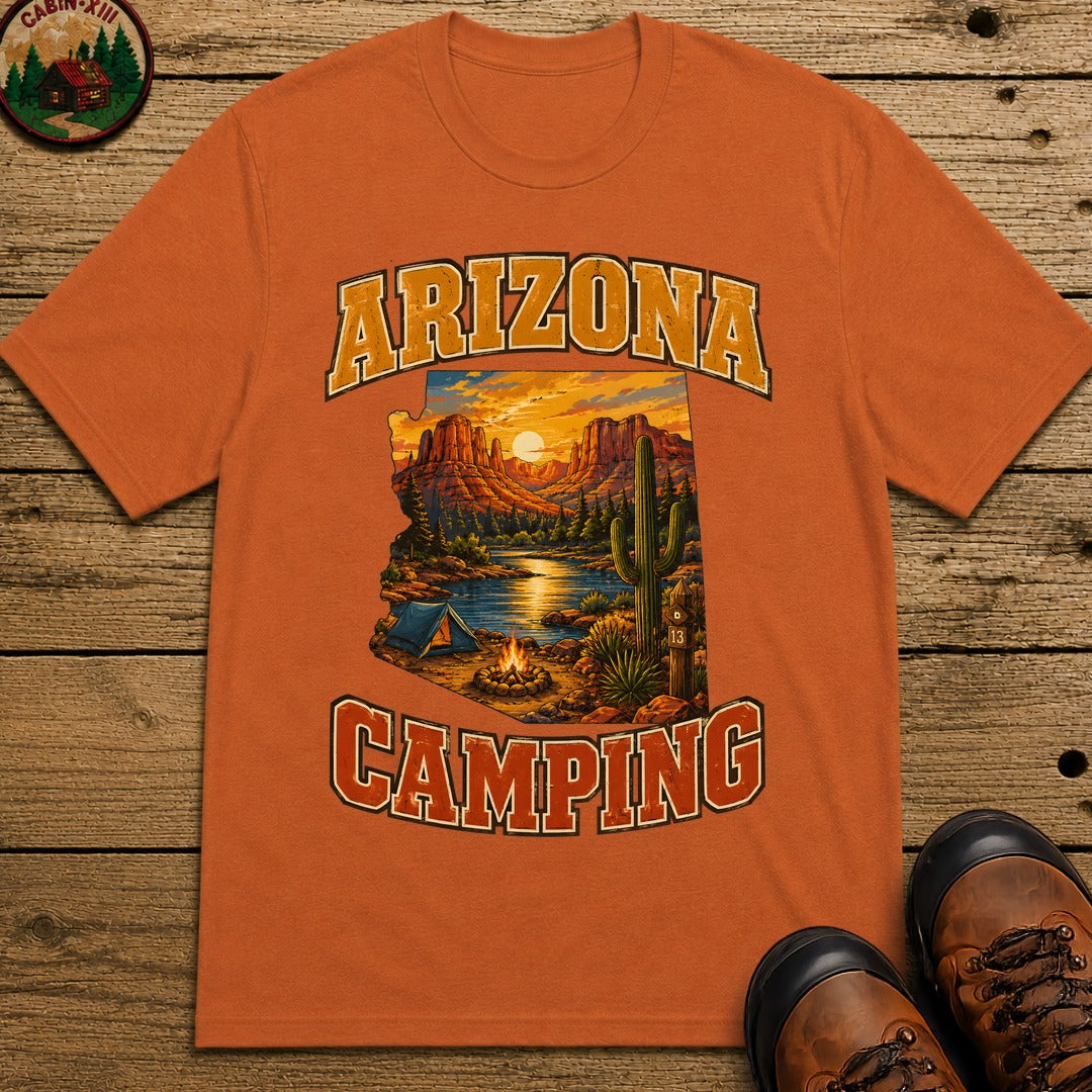 Arizona Camping Shirt — Red Rock Canyon Vintage Outdoor Tee - Yam