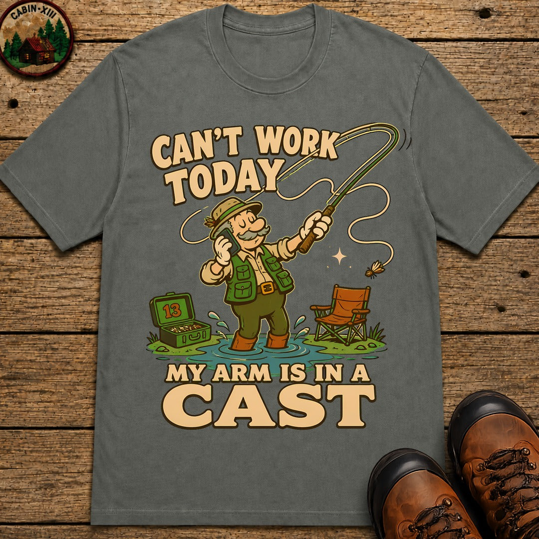 Arm In A Cast T-Shirt - Pepper