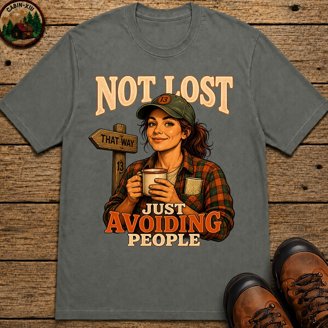 Avoiding People T-Shirt - Pepper