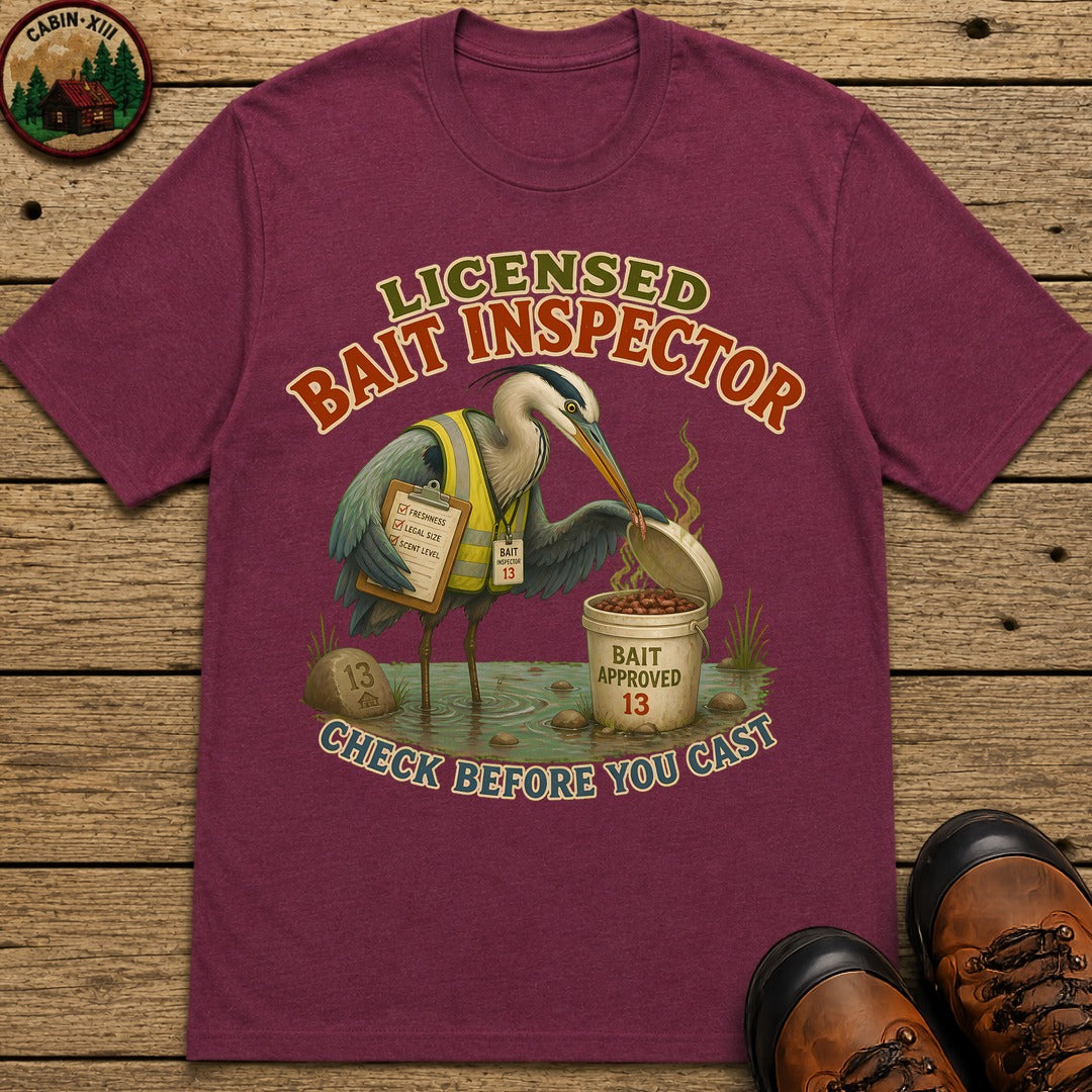 Bait Inspector T-Shirt - Berry