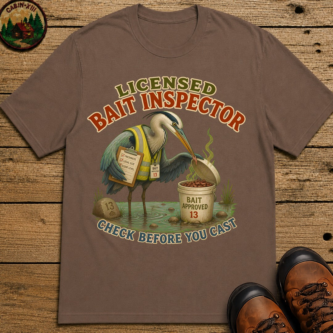 Bait Inspector T-Shirt - Espresso