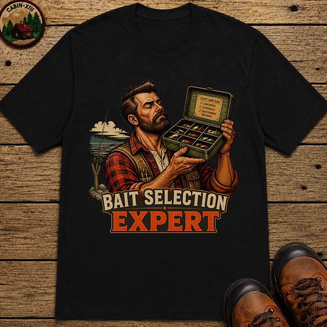 Bait Selection Expert Pin Up T-Shirt - Black