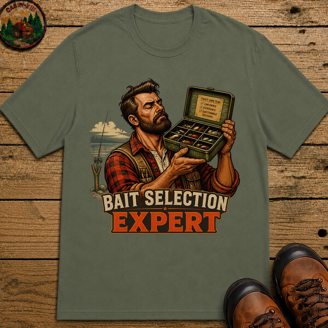 Bait Selection Expert Pin Up T-Shirt - Moss