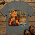 Baits Her Own Hook T-Shirt - Pepper