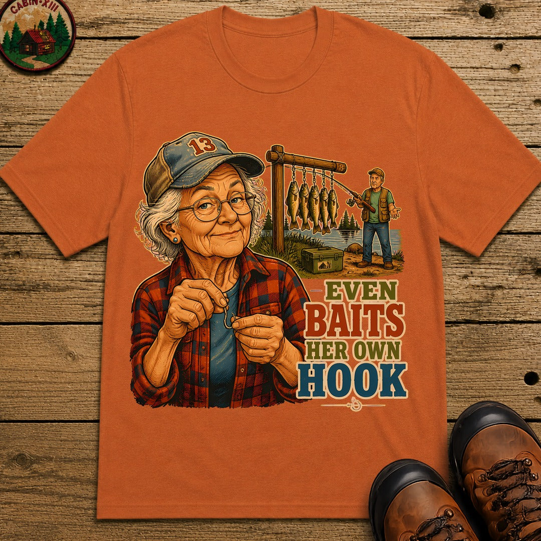 Baits Her Own Hook T-Shirt - Yam