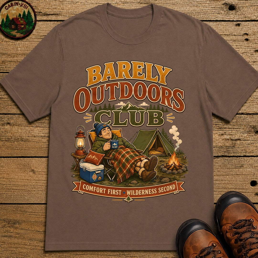 Barely Outdoors Club T-Shirt - Espresso