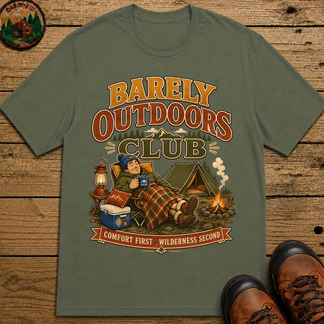 Barely Outdoors Club T-Shirt - Moss