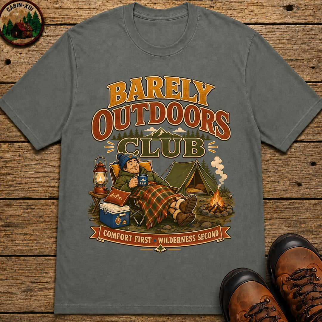 Barely Outdoors Club T-Shirt - Pepper