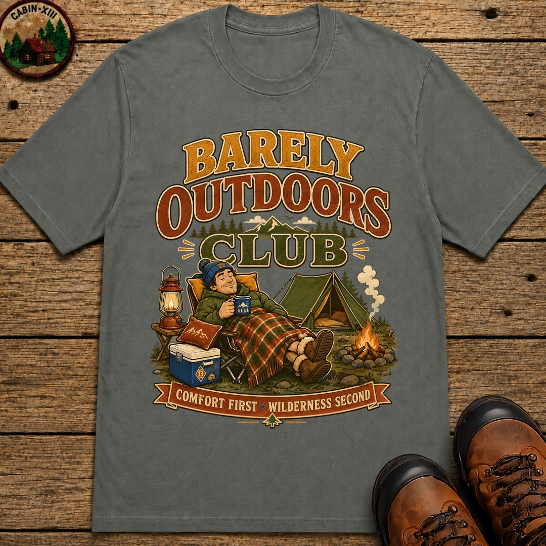 Barely Outdoors Club T-Shirt - Pepper