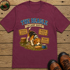 Beagle Camp Dog T-Shirt - Berry