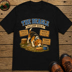 Beagle Camp Dog T-Shirt - Black