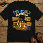 Beagle Camp Dog T-Shirt - Black