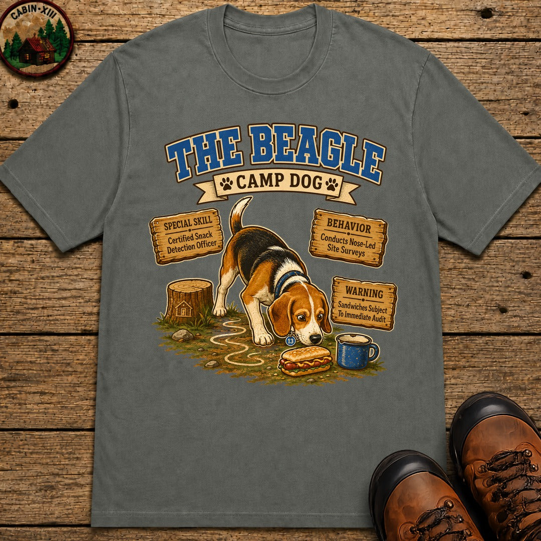 Beagle Camp Dog T-Shirt - Pepper