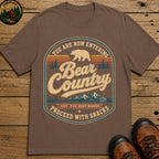 Bear Country Badge T Shirt - Espresso