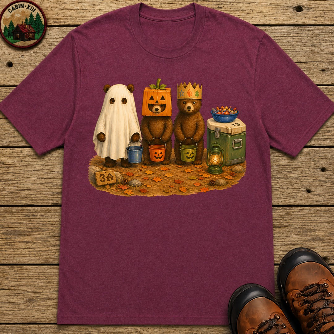Bear Cub Trick Or Treat Halloween T-Shirt - Berry