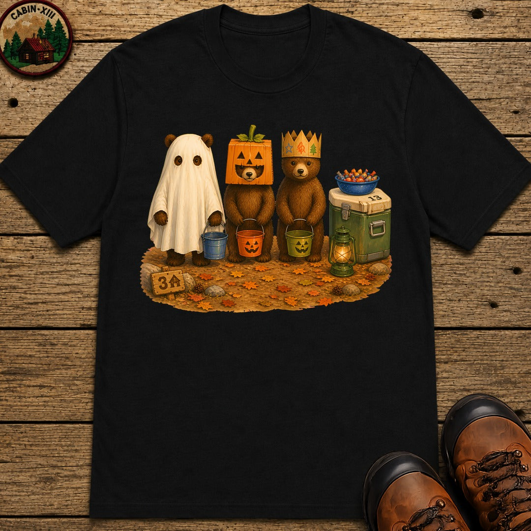 Bear Cub Trick Or Treat Halloween T-Shirt - Black