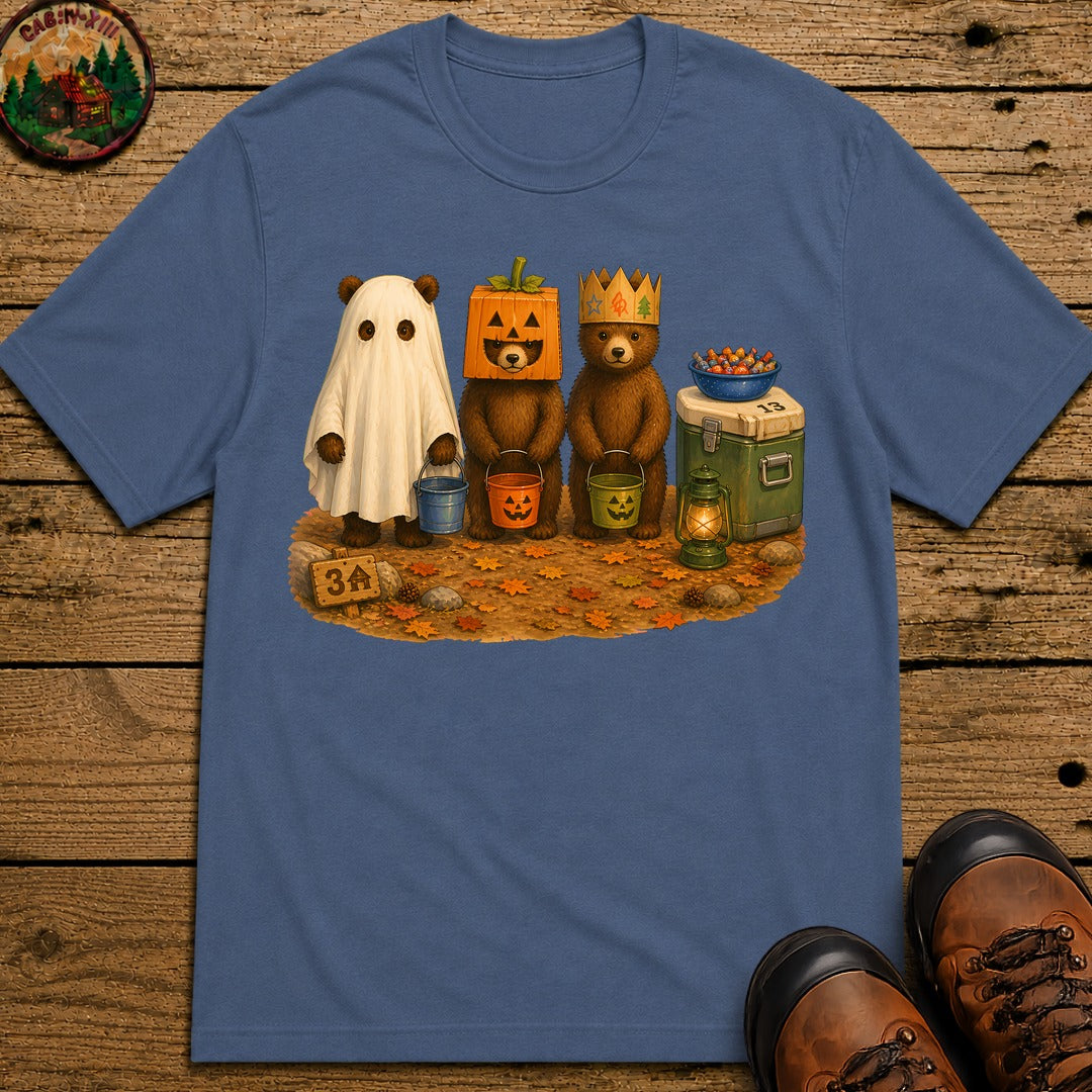 Bear Cub Trick Or Treat Halloween T-Shirt - Blue Jean