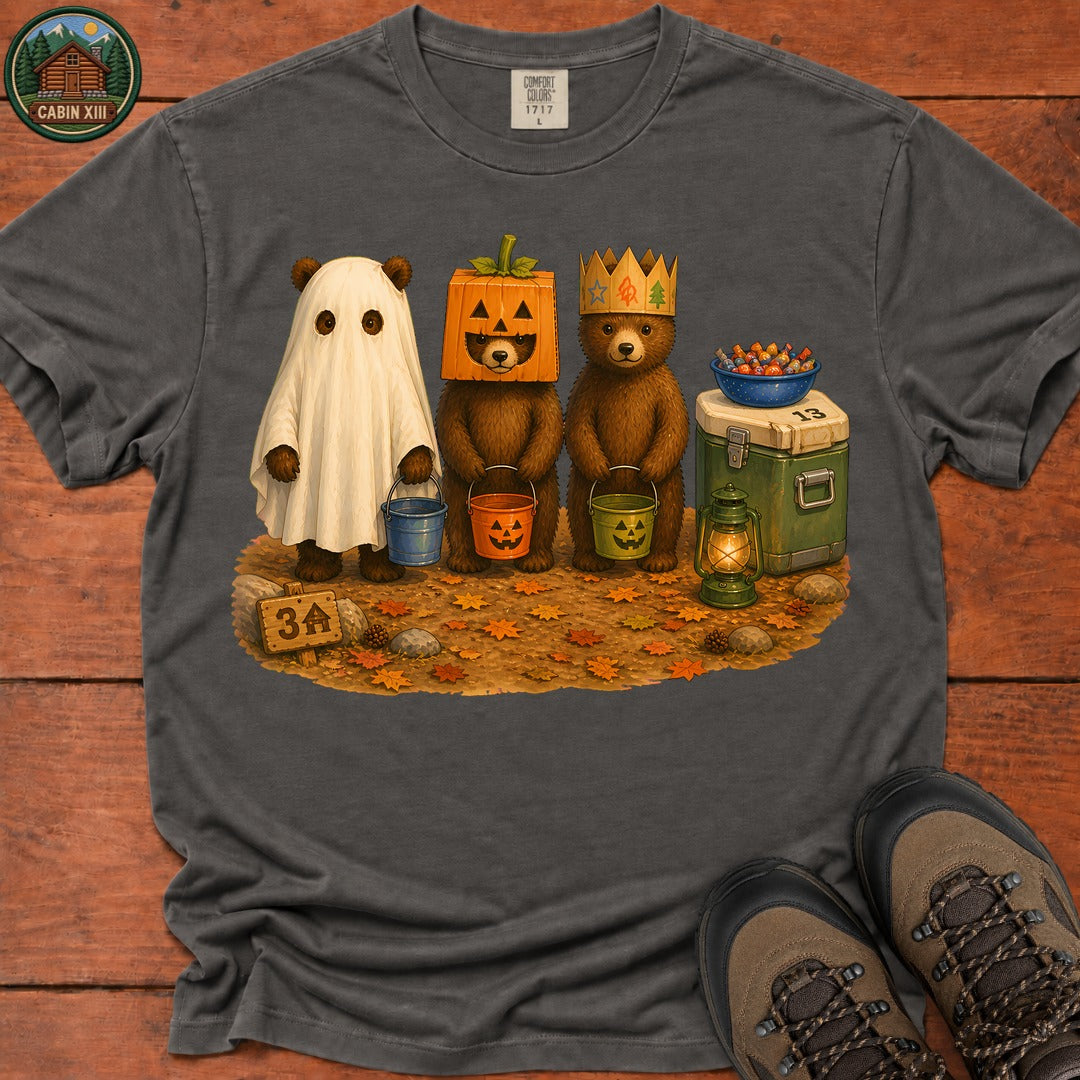 Bear Cub Trick Or Treat Halloween T-Shirt - Pepper