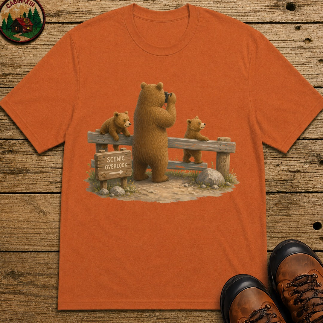 Bear Scenic View T-Shirt - Yam