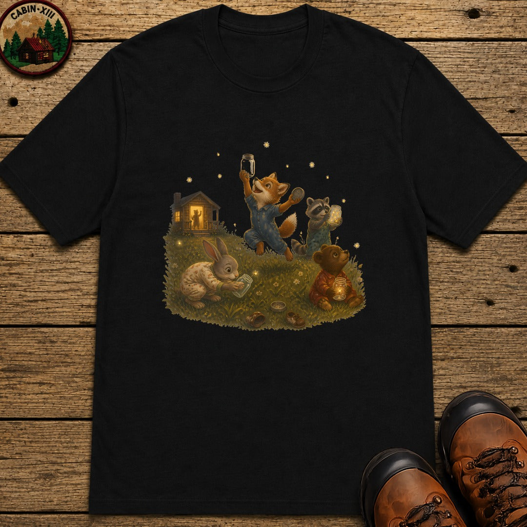 Bedtime Fireflies T-Shirt - Black
