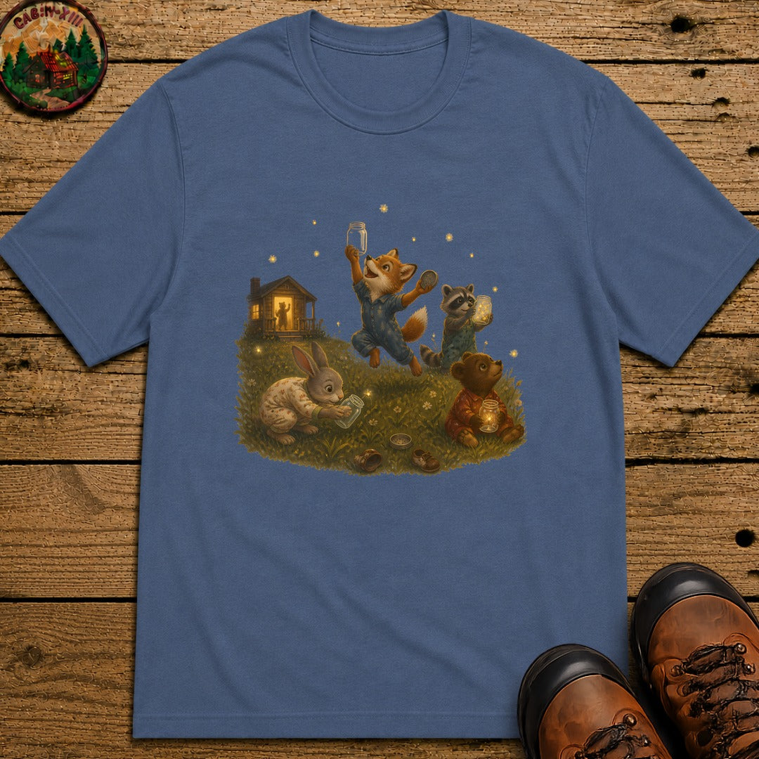 Bedtime Fireflies T-Shirt - Blue Jean