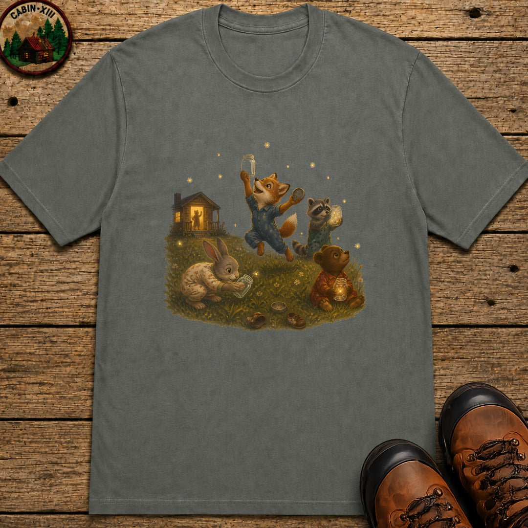 Bedtime Fireflies T-Shirt - Pepper