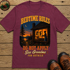 Bedtime Rules Do Not Apply See Grandma for Details — Camping Tee - Berry