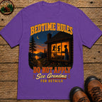 Bedtime Rules Do Not Apply See Grandma for Details — Camping Tee - Grape