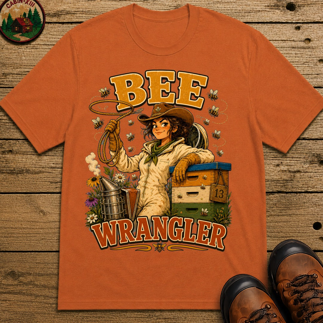 Bee Wrangler Funny Beekeeping Shirt — Vintage Beekeeper Tee - Yam