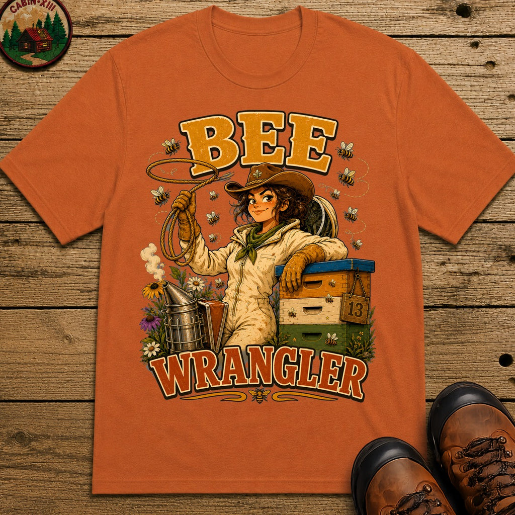 Bee Wrangler Funny Beekeeping Shirt — Vintage Beekeeper Tee - Yam