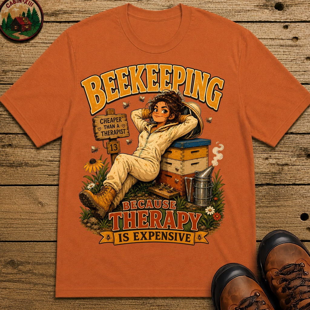 Beekeeping Because Therapy Is Expensive Tee - Yam