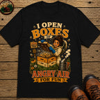 Beekeeping I Open Boxes of Angry Air for Fun — Funny Tee - Black