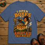 Beekeeping I Open Boxes of Angry Air for Fun — Funny Tee - Blue Jean