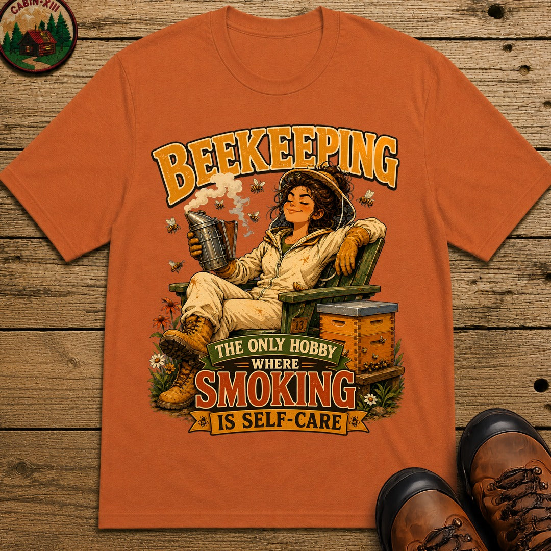 Beekeeping The Only Hobby Where Smoking Is Self Care Tee - Yam