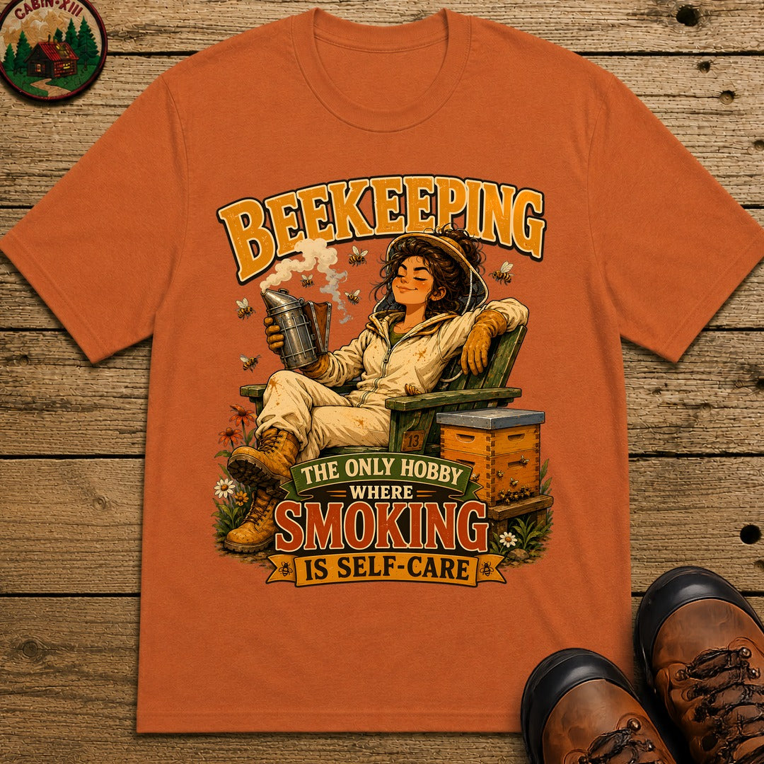 Beekeeping The Only Hobby Where Smoking Is Self Care Tee - Yam