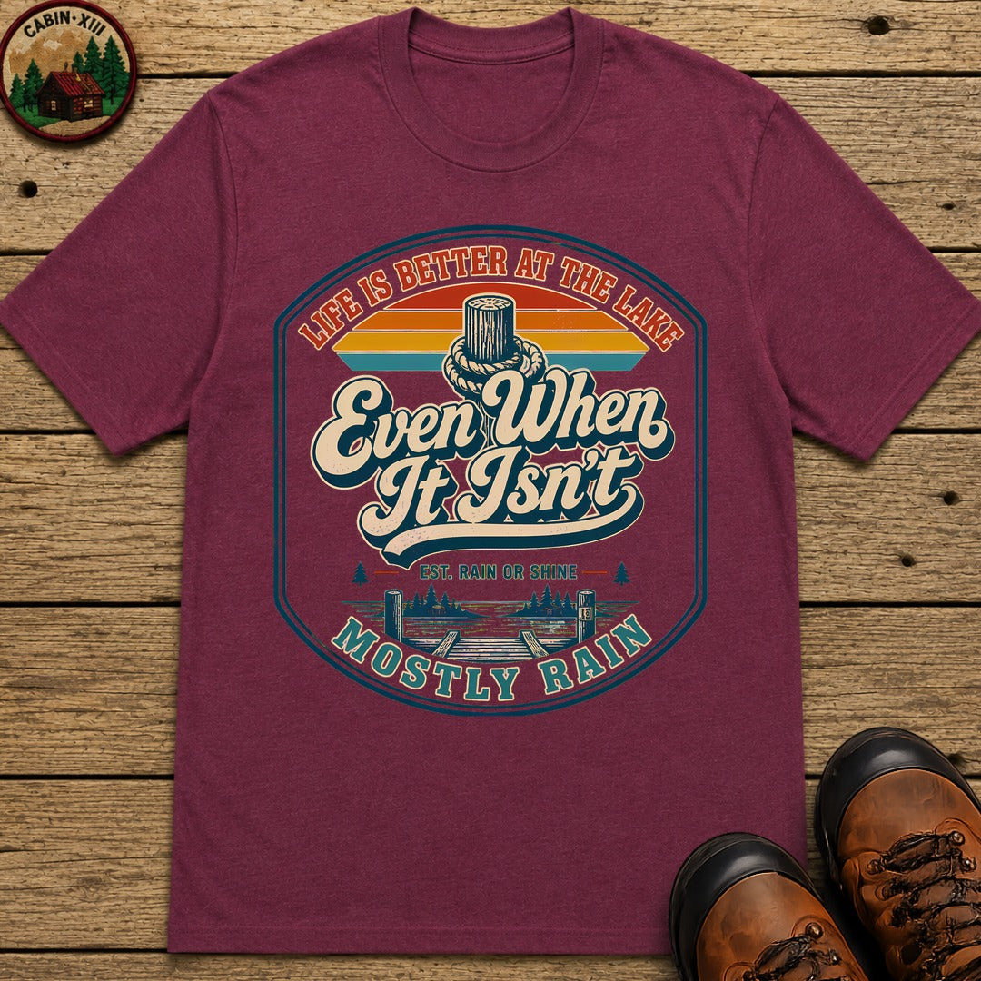 Better At The Lake T-Shirt - Berry