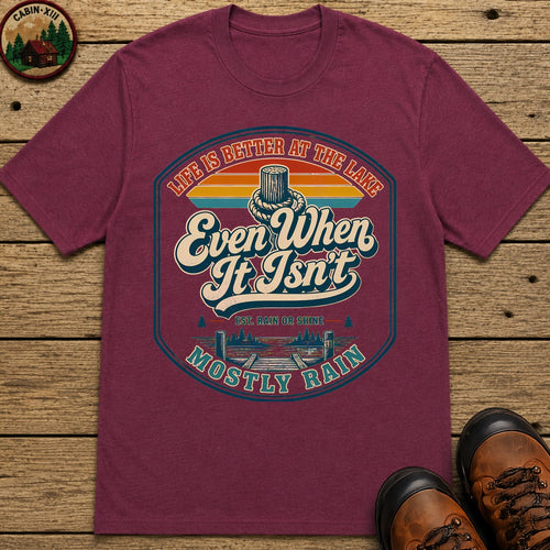 Better At The Lake T-Shirt - Berry