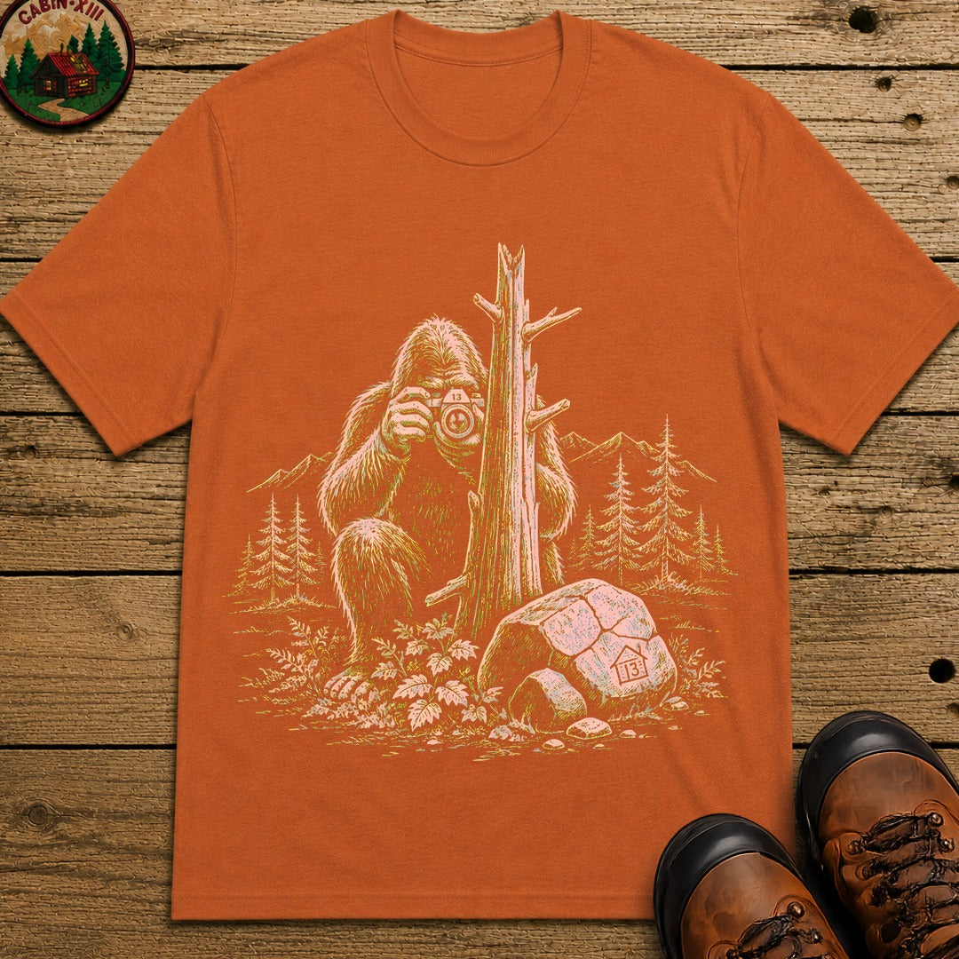 Big Foot With A Camera T-Shirt - Yam