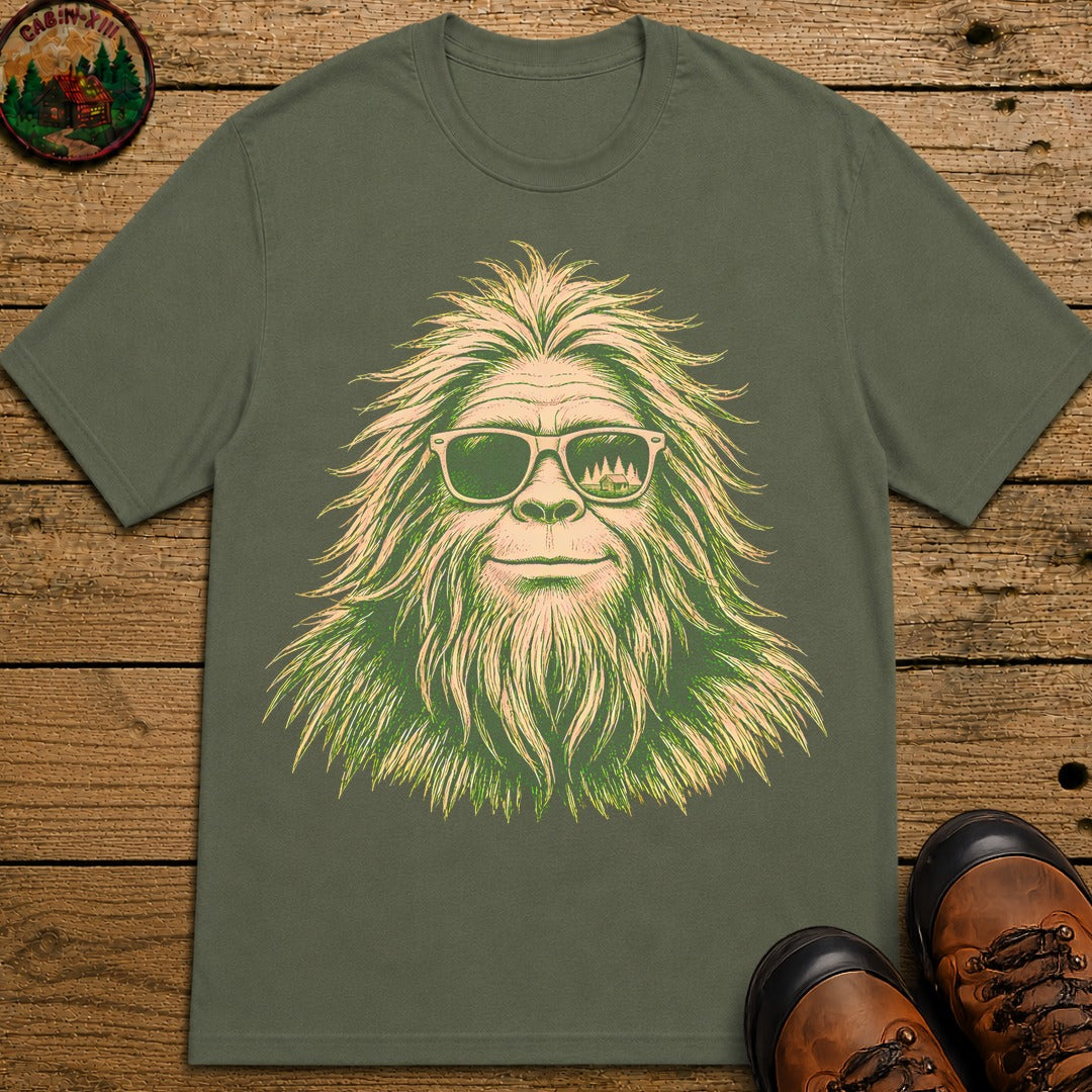 Big Foot With Sunglasses T-Shirt - Moss