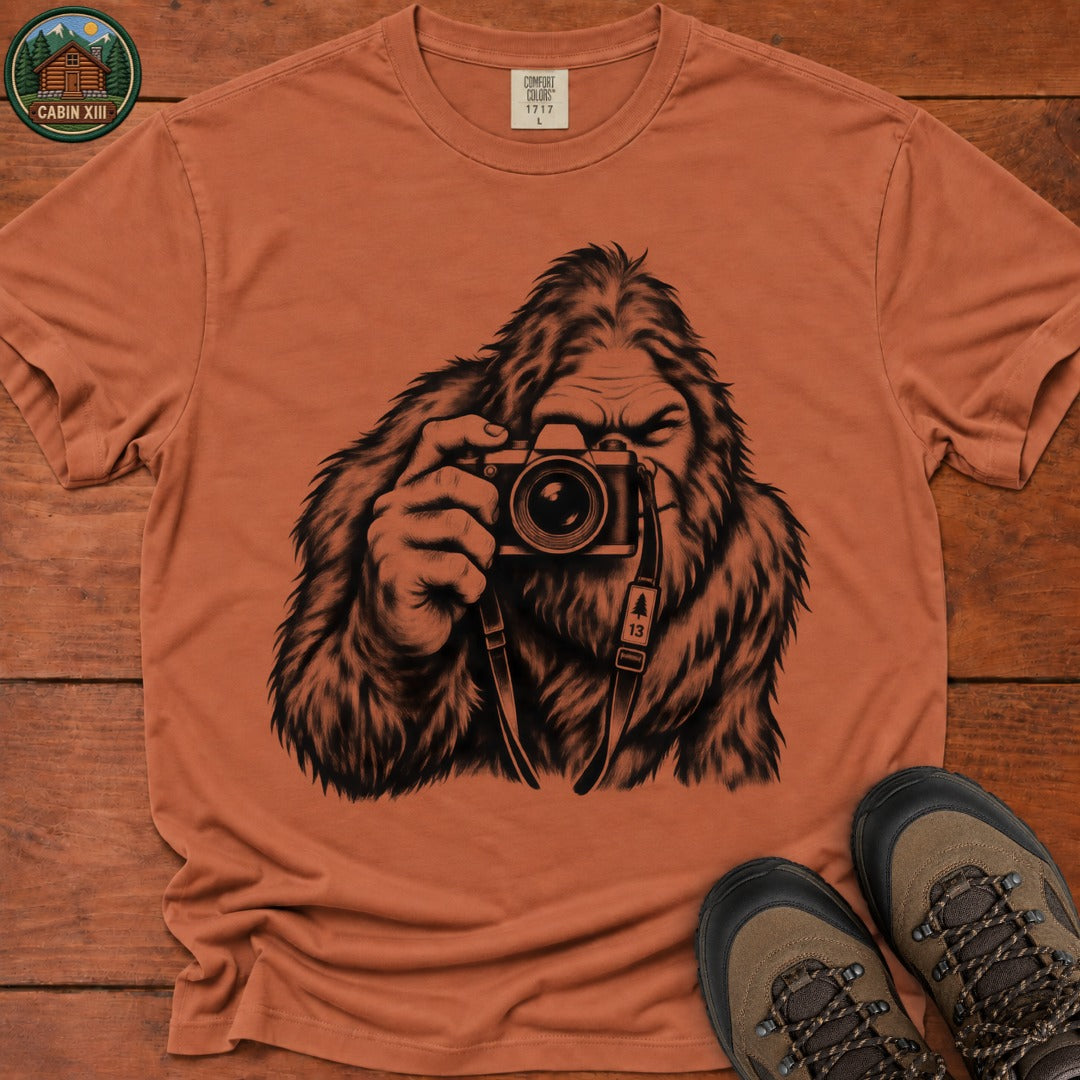 Bigfoot Camera T-Shirt - Yam
