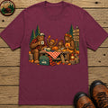 Bigfoot Family Thanksgiving T-Shirt - Berry