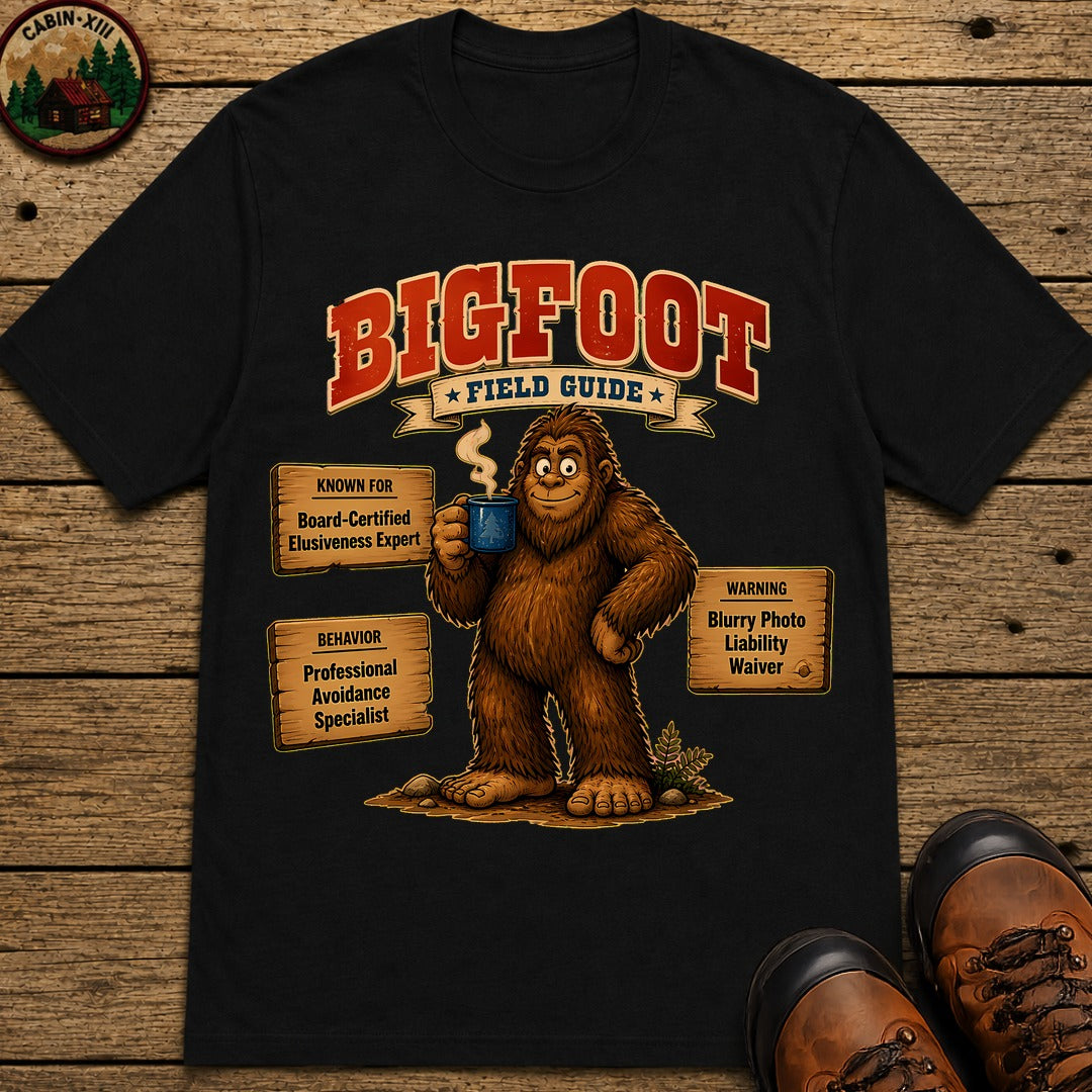Bigfoot Field Guide T-Shirt - Black