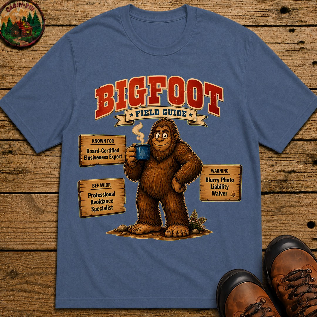 Bigfoot Field Guide T-Shirt - Blue Jean