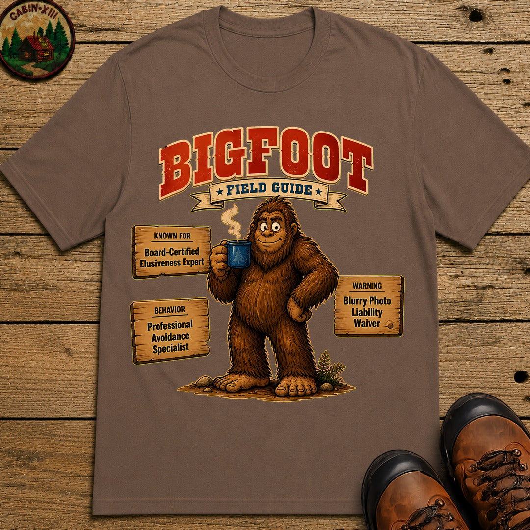Bigfoot Field Guide T-Shirt - Espresso
