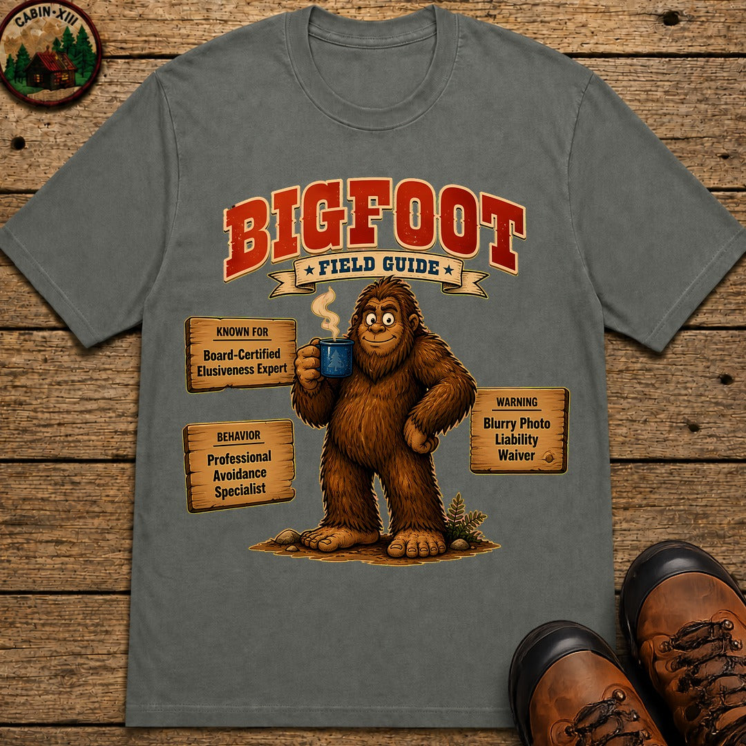 Bigfoot Field Guide T-Shirt - Pepper