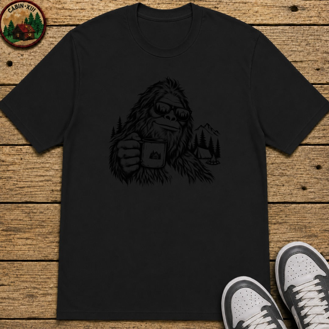 Bigfoot In Sunglasses Kids T-Shirt - Black