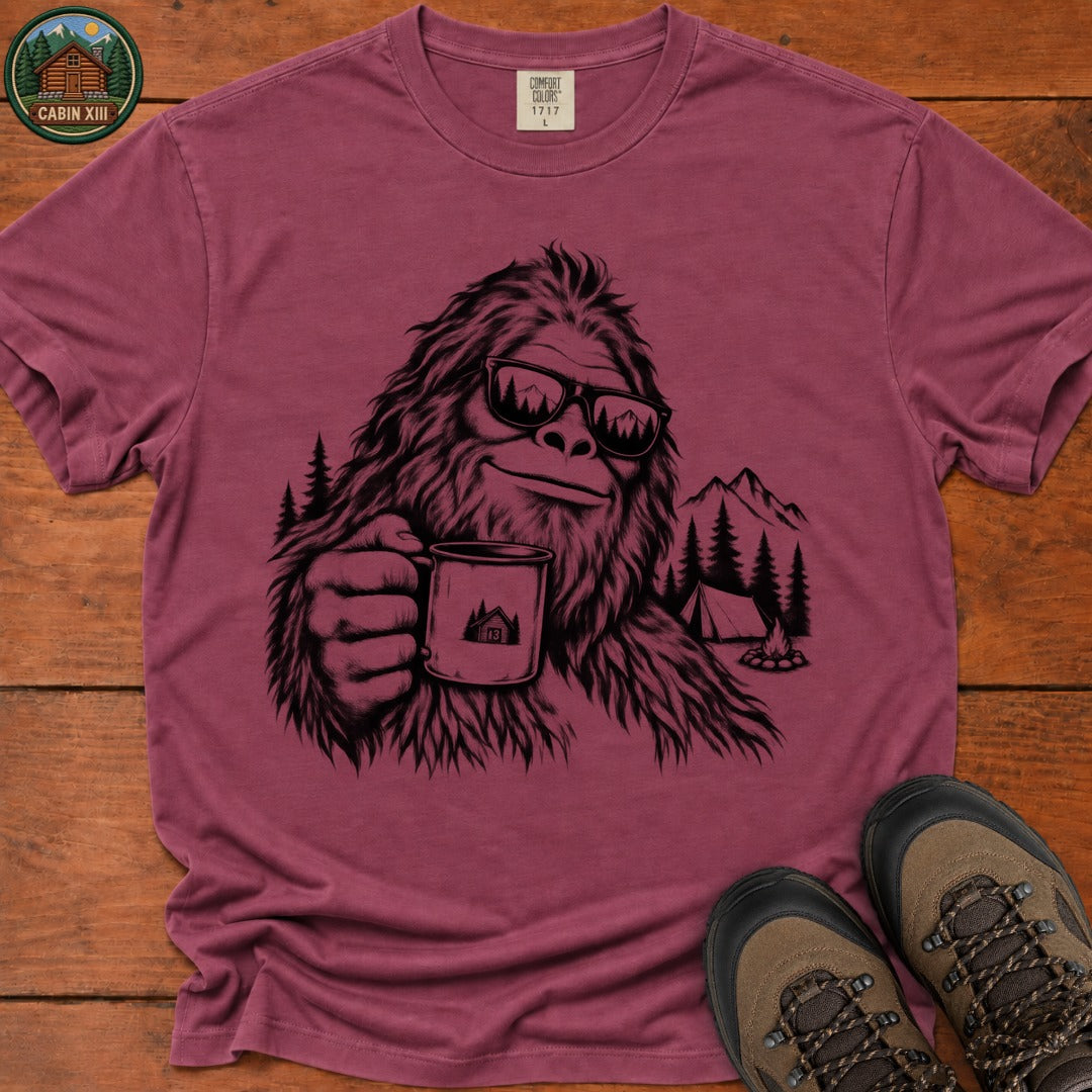 Bigfoot In Sunglasses T-Shirt - Berry