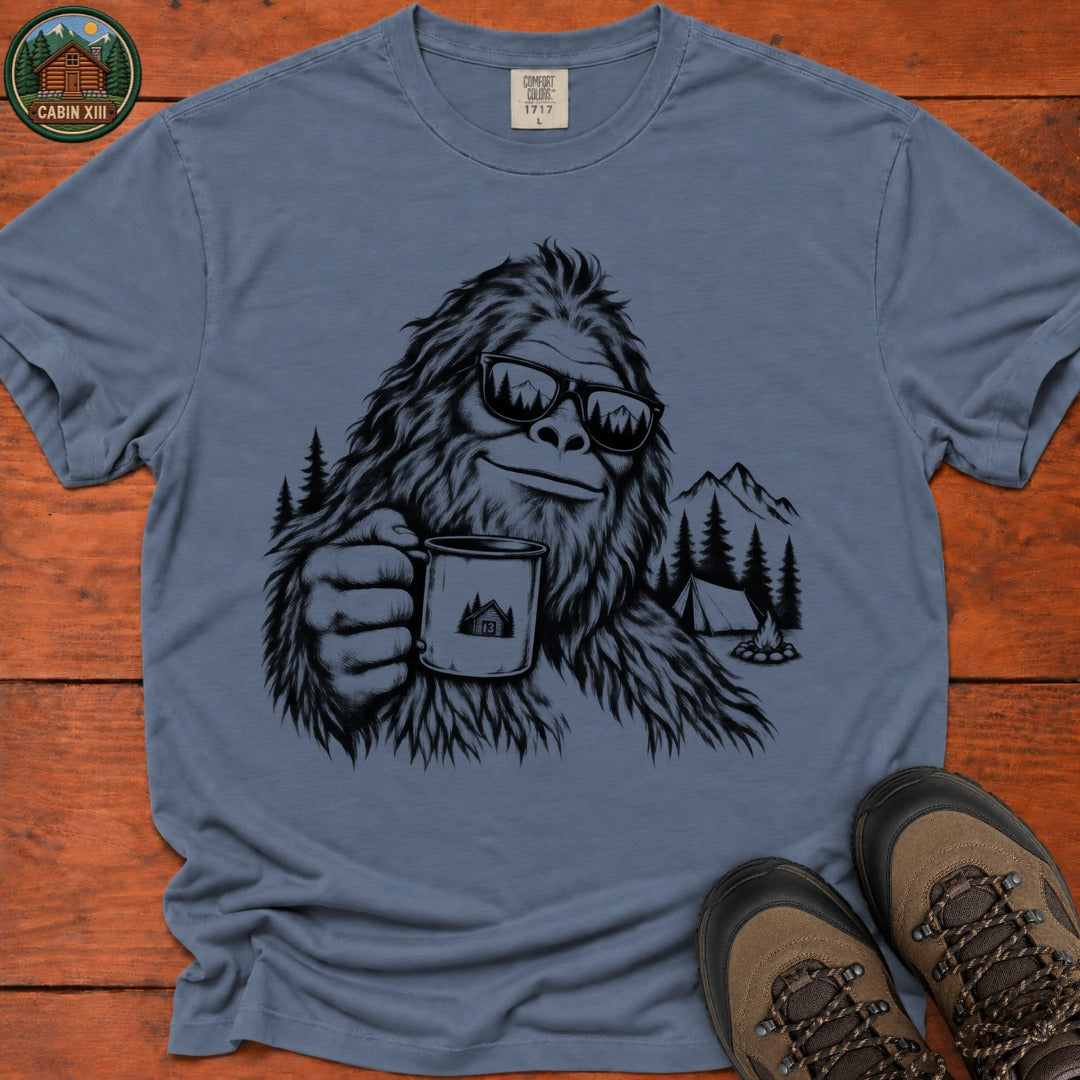 Bigfoot In Sunglasses T-Shirt - Blue Jean