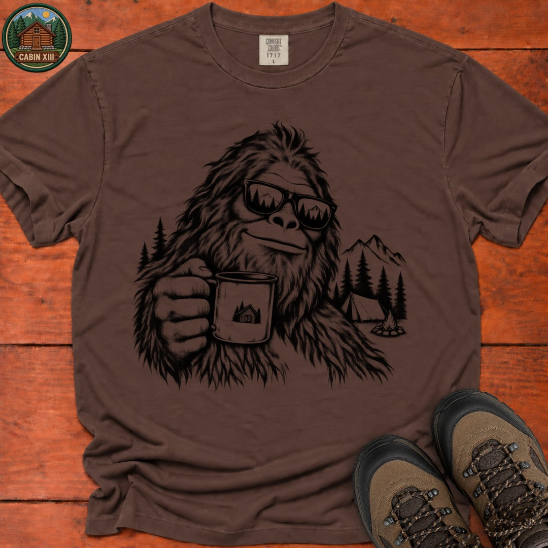 Bigfoot In Sunglasses T-Shirt - Espresso