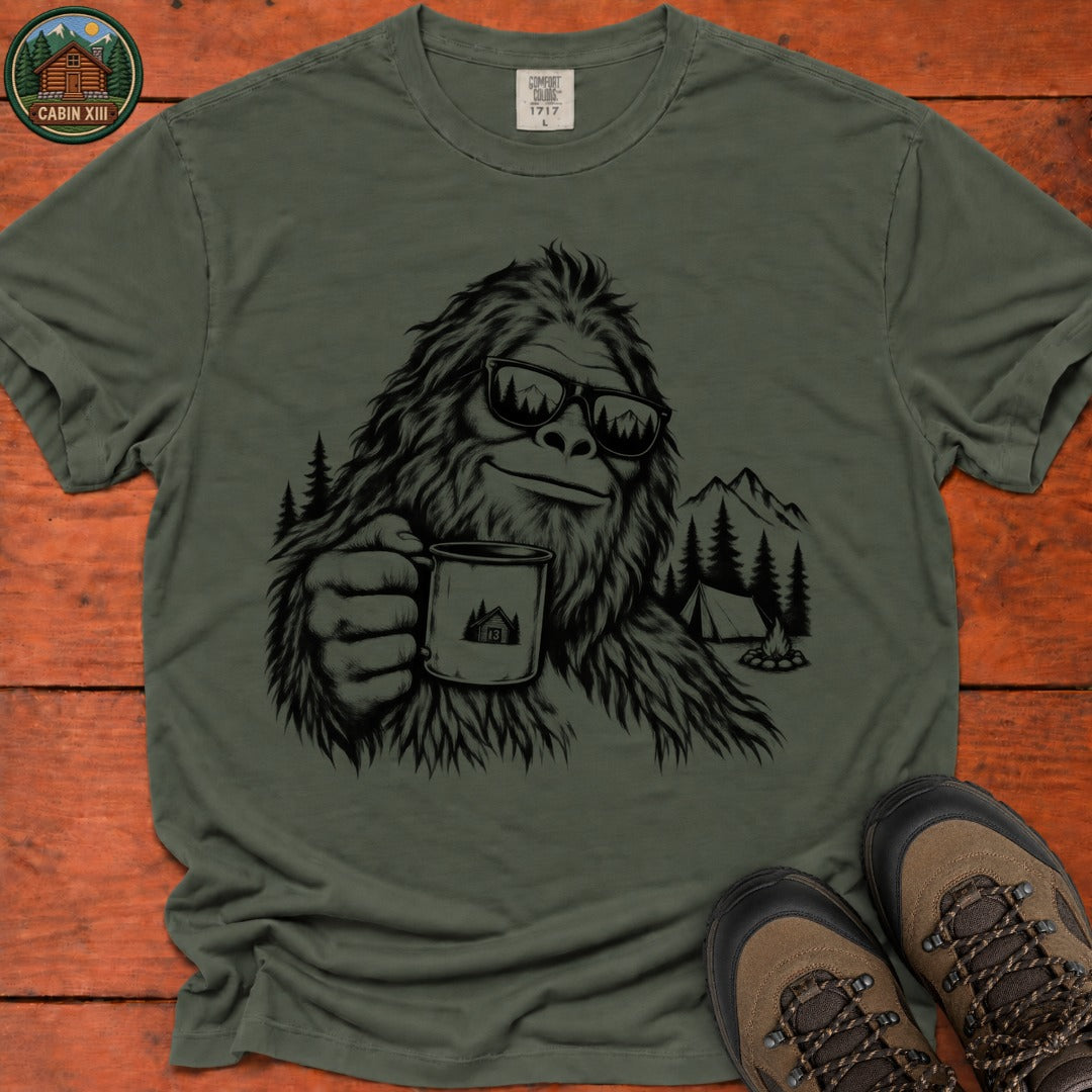 Bigfoot In Sunglasses T-Shirt - Moss